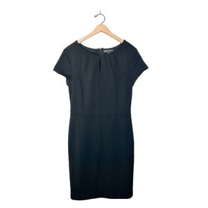 Banana Republic Classic Black Business Casual Career Sheath Mini Dress 6‎